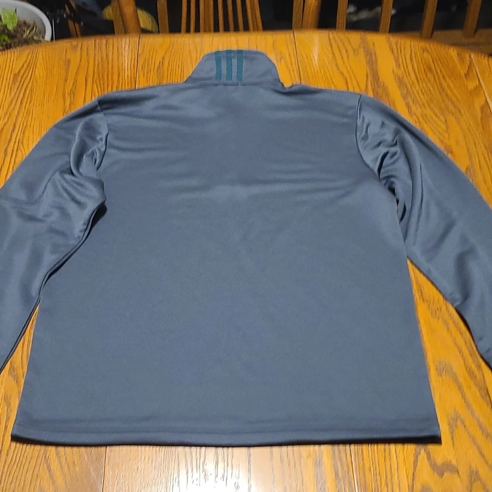 Adidas 1/4 Zip Long Sleeve Shirt - Medium